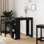 Mesa de Bar con estante Roble Negro 102 x 50 x 103,5 cm en Mesas de comedor | Comprar online en Foru.es