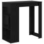 Mesa de Bar con estante Roble Negro 102 x 50 x 103,5 cm en Mesas de comedor | Comprar online en Foru.es