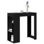 Mesa de Bar con estante Roble Negro 102 x 50 x 103,5 cm en Mesas de comedor | Comprar online en Foru.es