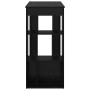 Mesa de Bar con estante Roble Negro 102 x 50 x 103,5 cm en Mesas de comedor | Comprar online en Foru.es