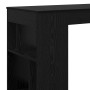 Mesa de Bar con estante Roble Negro 102 x 50 x 103,5 cm en Mesas de comedor | Comprar online en Foru.es
