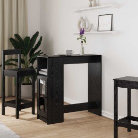 Mesa de Bar con estante Roble Negro 101 x 40 x 103,5 cm en Mesas de comedor | Comprar online en Foru.es