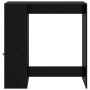 Mesa de Bar con estante Roble Negro 101 x 40 x 103,5 cm en Mesas de comedor | Comprar online en Foru.es
