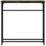 Mesa consola madera de ingeniería roble ahumado 75x19,5x75 cm en Mesas auxiliares | Comprar online en Foru.es