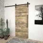 SKIEN Schiebetür-Beschlagsatz aus schwarzem Stahl, 200 cm von vidaXL, Türrahmen - Ref: Foro24-145265, Preis: 48,27 €, Rabatt: %