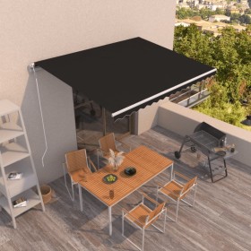Toldo retráctil automático gris antracita 400x350 cm en Toldos | Comprar online en Foru.es