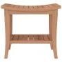 Mesa auxiliar de baño madera maciza de teca 50x35x45 cm de vidaXL, Accesorios para el baño - Ref: Foro24-340748, Precio: 56,1...