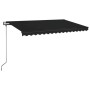 Toldo retráctil automático gris antracita 400x350 cm en Toldos | Comprar online en Foru.es