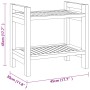 Mesa auxiliar de baño madera maciza de teca 45x30x45 cm de vidaXL, Accesorios para el baño - Ref: Foro24-340753, Precio: 65,7...