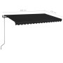 Toldo automático LED sensor de viento gris antracita 400x350 cm en Toldos | Comprar online en Foru.es