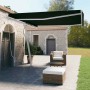 Toldo de pie manual retráctil gris antracita 400x350 cm en Toldos | Comprar online en Foru.es