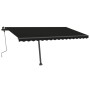 Toldo de pie manual retráctil gris antracita 400x350 cm en Toldos | Comprar online en Foru.es