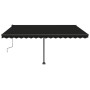 Toldo de pie manual retráctil gris antracita 400x350 cm en Toldos | Comprar online en Foru.es