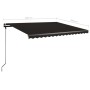 Toldo de pie manual retráctil gris antracita 400x350 cm en Toldos | Comprar online en Foru.es
