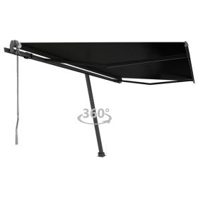 Toldo de pie automático gris antracita 400x350 cm en Toldos | Comprar online en Foru.es