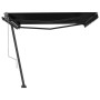 Toldo de pie automático gris antracita 400x350 cm en Toldos | Comprar online en Foru.es