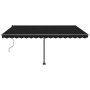Toldo automático LED sensor de viento gris antracita 400x350 cm en Toldos | Comprar online en Foru.es
