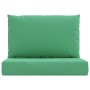 Cojines para palets 2 unidades tela Oxford verde en Decoración | Comprar online en Foru.es