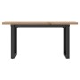 Mesa de centro marco O madera maciza pino y acero 100x50x45,5cm en Mesas de comedor | Comprar online en Foru.es