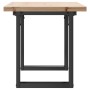 Mesa de centro marco O madera maciza pino y acero 100x50x45,5cm en Mesas de comedor | Comprar online en Foru.es
