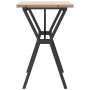 Mesa de comedor marco Y madera maciza pino acero 100x50x75,5 cm en Mesas de comedor | Comprar online en Foru.es