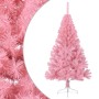 Medio árbol de Navidad artificial con soporte PVC rosa 120 cm en Decoración Festiva y Estacional | Comprar online en Foru.es