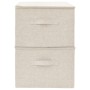 Cajas de almacenaje 2 unidades tela color crema 43x34x23 cm de vidaXL, Cestas para almacenaje - Ref: Foro24-332911, Precio: 4...
