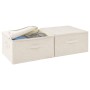 Cajas de almacenaje 2 unidades tela color crema 43x34x23 cm de vidaXL, Cestas para almacenaje - Ref: Foro24-332911, Precio: 4...