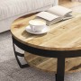 Mesa de centro de madera de mango rugosa 65x32 cm en Mesas de centro | Comprar online en Foru.es