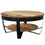 Mesa de centro de madera de mango rugosa 65x32 cm en Mesas de centro | Comprar online en Foru.es