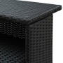 Set muebles bar jardín 3 piezas y cojines ratán sintético negro en Conjuntos de jardín | Comprar online en Foru.es