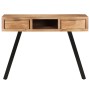 Escritorio madera maciza acacia con borde natural 107x45x79 cm en Oficina | Comprar online en Foru.es