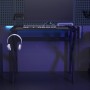 Escritorio gaming con patas en forma de K negro 90x60x75 cm en Oficina | Comprar online en Foru.es