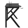 Escritorio gaming con patas en forma de K negro 110x60x75 cm en Oficina | Comprar online en Foru.es