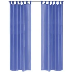 Mullvorhänge 2 Einheiten 140x175 cm königsblau von vidaXL, Vorhänge und Gardinen - Ref: Foro24-132245, Preis: 15,04 €, Rabatt: %