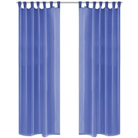 Chiffon curtains 2 units 140x175 cm royal blue by vidaXL, Curtains and curtains - Ref: Foro24-132245, Price: 15,04 €, Discoun...