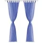 Cortinas de gasa 2 unidades 140x175 cm azul real de vidaXL, Cortinas y visillos - Ref: Foro24-132245, Precio: 15,04 €, Descue...