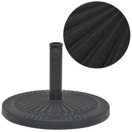 Base de sombrilla de resina redonda negro 14 kg de vidaXL, Bases para sombrillas - Ref: Foro24-43657, Precio: 51,32 €, Descue...