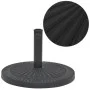 Base de sombrilla de resina redonda negro 14 kg de vidaXL, Bases para sombrillas - Ref: Foro24-43657, Precio: 51,32 €, Descue...
