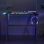 Escritorio gaming con luz LED forma Y negro 90x60x75 cm en Oficina | Comprar online en Foru.es
