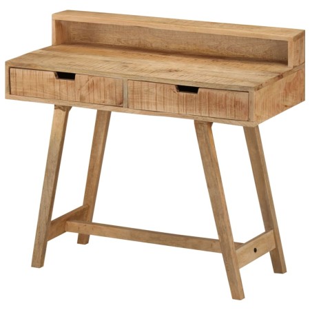 Escritorio de madera de mango rugosa 100x45x90 cm en Oficina | Comprar online en Foru.es