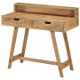 Escritorio de madera de mango rugosa 100x45x90 cm en Oficina | Comprar online en Foru.es