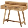 Escritorio de madera de mango rugosa 100x45x90 cm en Oficina | Comprar online en Foru.es