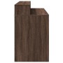 Escritorio con LED madera ingeniería marrón roble 120x55x91 cm en Oficina | Comprar online en Foru.es