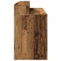Escritorio con LED madera ingeniería envejecida 120x55x91 cm en Oficina | Comprar online en Foru.es