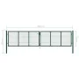 Puerta de malla de jardín acero verde 400x75 cm de vidaXL, Puertas de jardín - Ref: Foro24-145747, Precio: 260,30 €, Descuent...