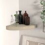 Estante flotante de esquina color roble MDF 25x25x3,8 cm de vidaXL, Estantes y estanterías - Ref: Foro24-323904, Precio: 20,8...