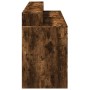 Escritorio con LED madera ingeniería roble ahumado 160x55x91 cm en Oficina | Comprar online en Foru.es