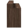 Escritorio con LED madera ingeniería marrón roble 160x55x91 cm en Oficina | Comprar online en Foru.es