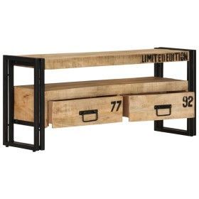 Mueble de TV de madera maciza de mango 100x30x45 cm de vidaXL, Muebles TV - Ref: Foro24-249858, Precio: 188,03 €, Descuento: %